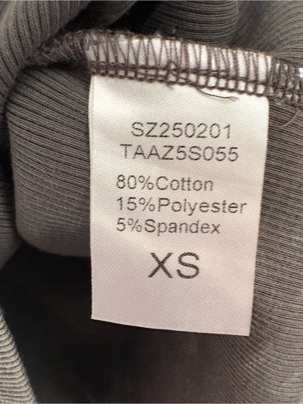 Automet Gray Ribbed Acid Wash Tank Size XS NWT - Picture 5 of 6